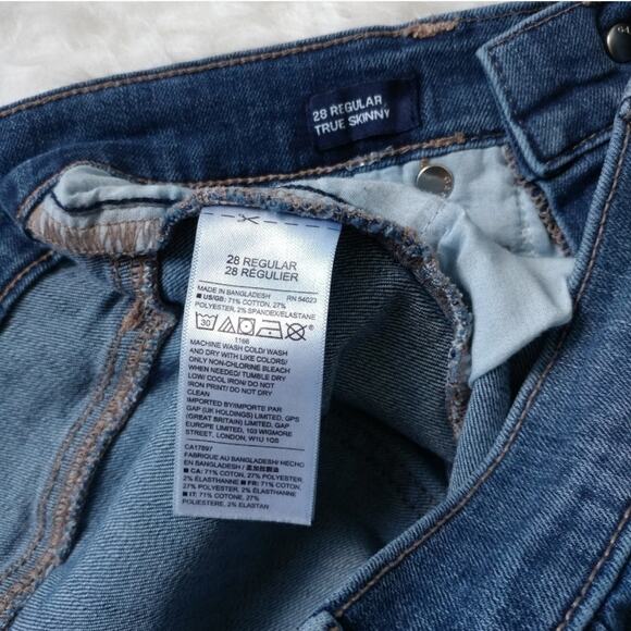 GAP True Skinny Jeans Size 28 - Picture 5 of 7